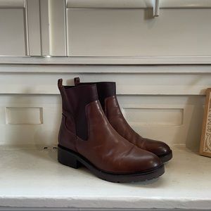 Brown Leather Boots - Size 9.5